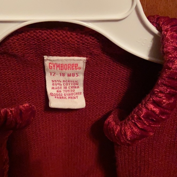 Gymboree Maroon Sweater 12-18 months Holiday Girls - Picture 2 of 4